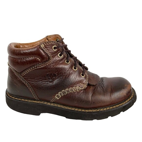 Ariat Women’s Boots 7.5 B Brown Canyon Leather Ankle Western Riding Style 17728 - Picture 2 of 12